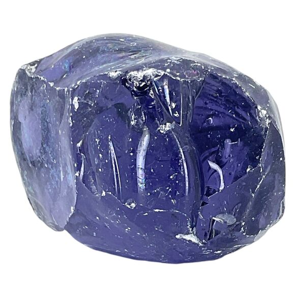 Amethyst Translucent Art Glass Cullet Glowing Uranium Manganese Slag #4GX266 - Picture 6 of 8